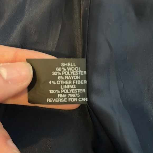 Michael Kors Navy pea coat - Picture 6 of 11